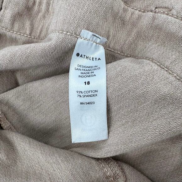 Athleta Farallon Heathered Active Shorts WMNS 18 Pink Stretchy Waist Athletica - Picture 8 of 8